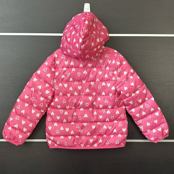 Epic Threads Girls Packable Pink Heart Puffer Jacket - Picture 8 of 16